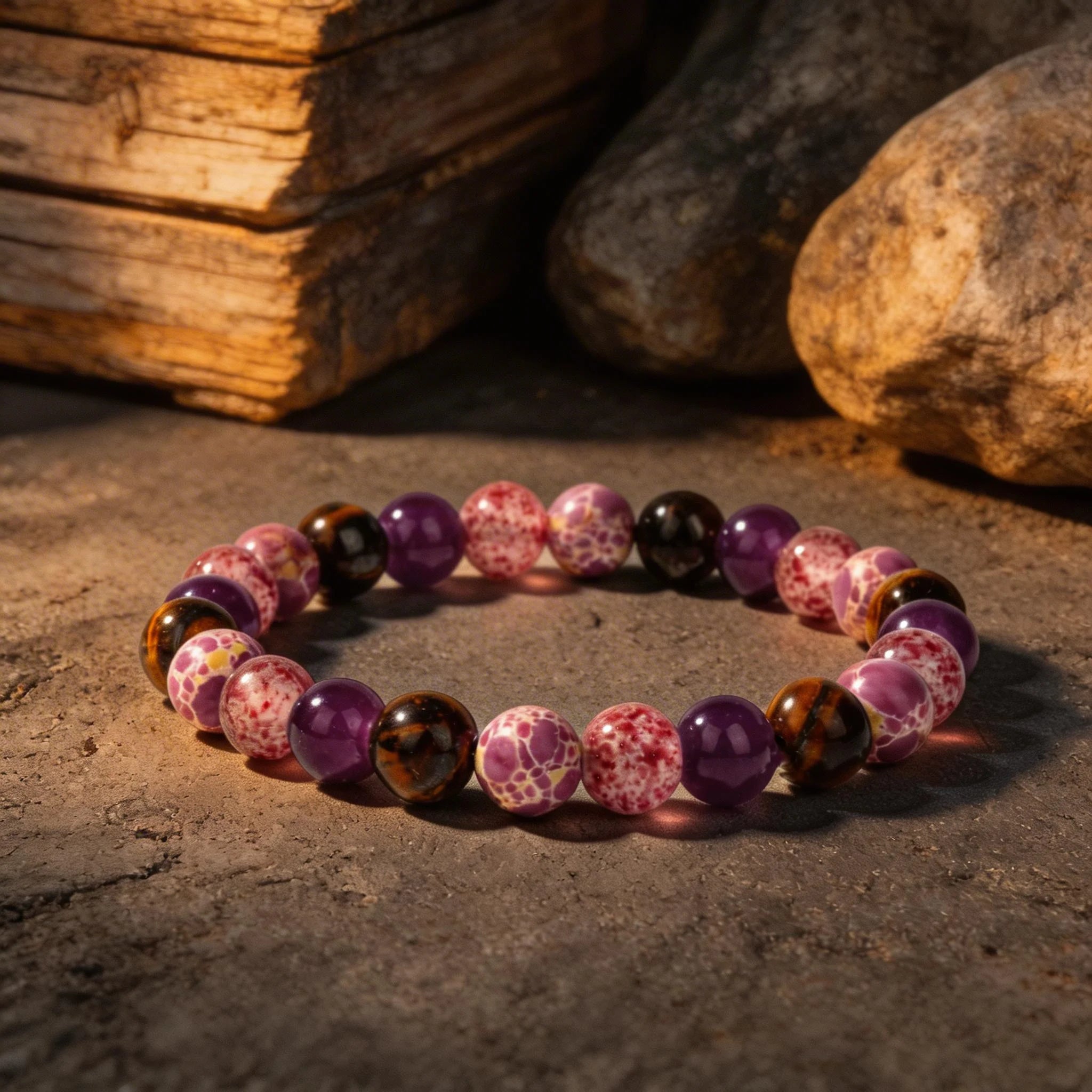 Spring Versatile Prom Jewelry Nature Stone Tiger&