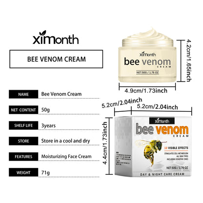 Bee Venom Face Firm Cream Repair Facial Fine Lines Enhance Skin Firmness Soothe Dryness Hydrate Penetrate Nourish Facial Creams