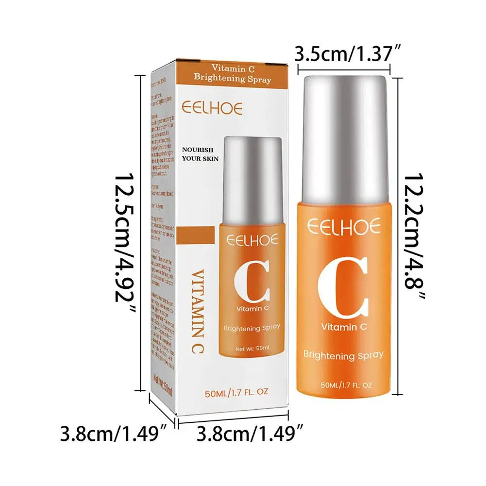 50ml Vitamin C Facial Spray Mist Green Tea Toner Nourishing Relieve Redness Moisturizing Vitamin C for Face Mist Spray Skin Care
