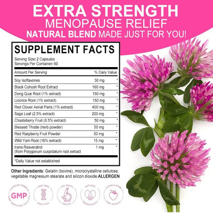 Yimiduk Menopause Relief Capsules Support Weight Management Improves Metabolism，Night Sweats Mood Supplements