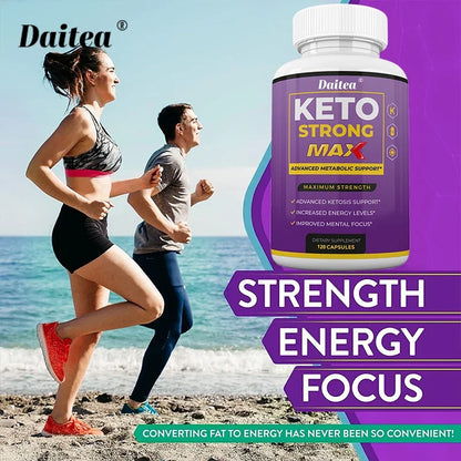 Keto Capsules - Slimming Ketogenic Weight Loss Supplements - Men &amp; Women Fat Burning, Focus, Metabolism, Mood Improvement