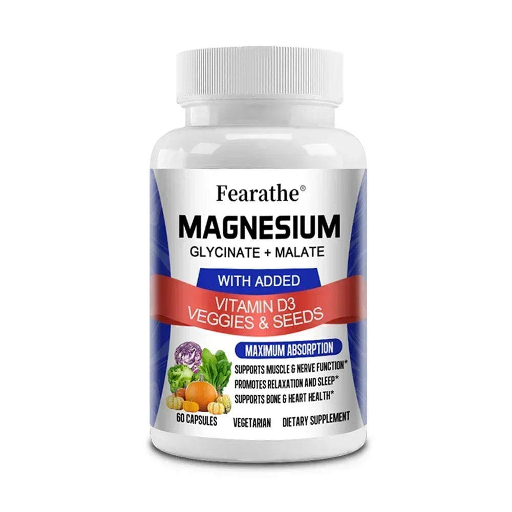 Magnesium Malate + Magnesium Glycinate Help Boost Immunity, Promote Joint and Bone Marrow Health, and Improve Sleep Quality