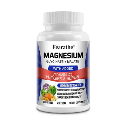 Magnesium Malate + Magnesium Glycinate Help Boost Immunity, Promote Joint and Bone Marrow Health, and Improve Sleep Quality