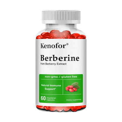 Premium Berberine Supplement Capsules - Supports Immune System Healthy Food Antioxidant,NON-GMO