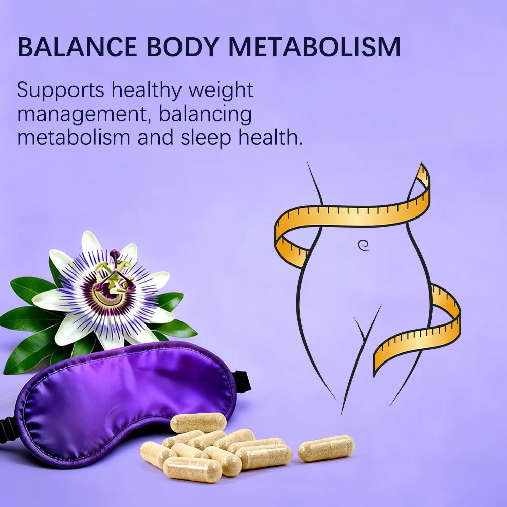 Nighttime Fat Burner Support Capsules, Supports Gentle Metabolism, Digestive Wellness &amp; Restful Sleep, Natural Supplement