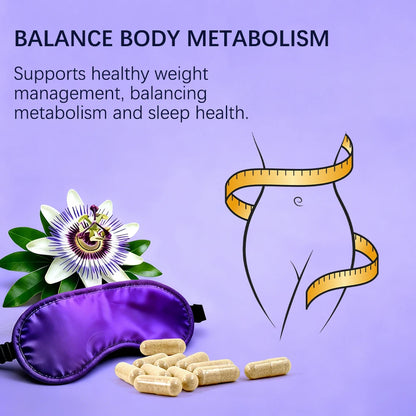 Nighttime Fat Burner Support Capsules, Supports Gentle Metabolism, Digestive Wellness &amp; Restful Sleep, Natural Supplement