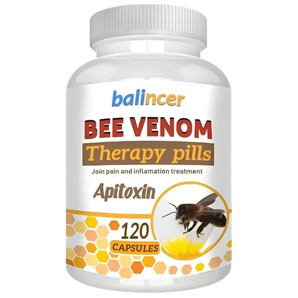 Bee Venom Extract Capsules - Relieves Joint Pain, Promotes Bone Health, Support Immunity