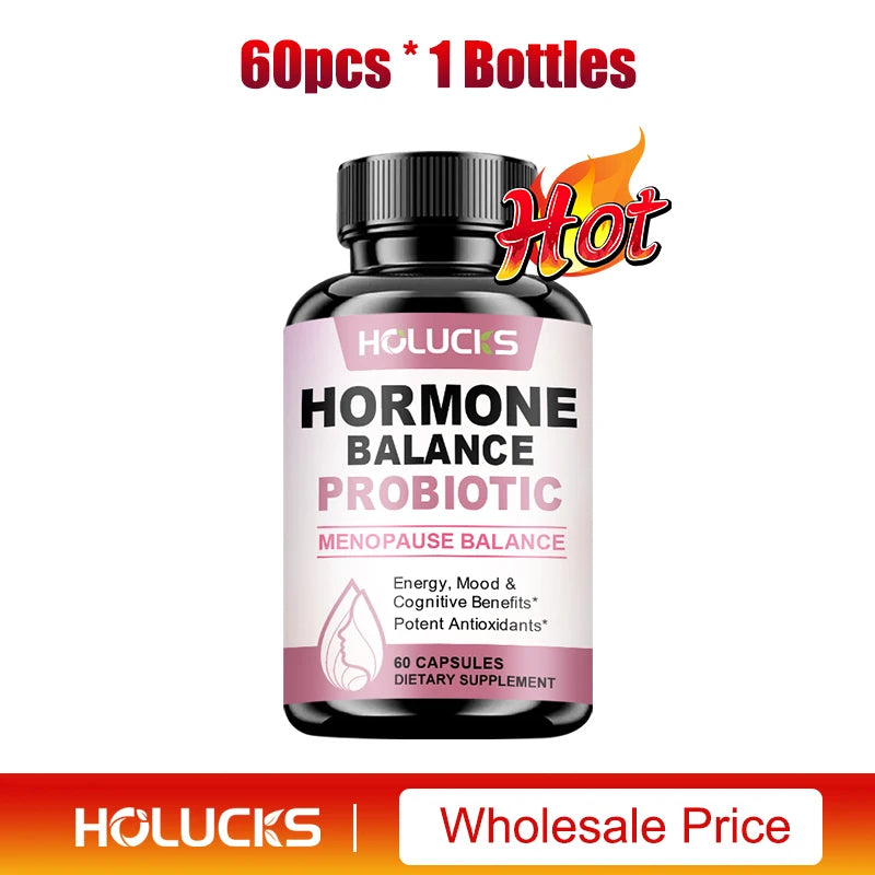 Hormone Balance Probiotic, Supports Menopause Balance, Relieves Fatigue, Mood Swings, Improve Digestion &amp; Metabolism