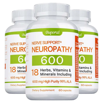 Neuropathy Support Supplement 600mg - Helps Maintain The Normal Function of The Nervous System and Relieve Mental Stress
