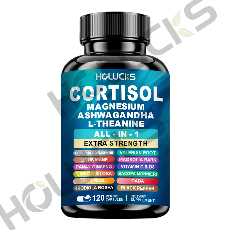 Corti-Soothe Supplement - Improve Sleep Quality, Promote Cortisol Balance, Support Adrenal Health, &amp; Relieve Fatigue -120 Pills