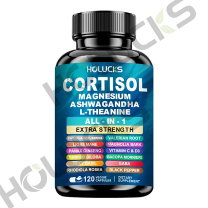 Corti-Soothe Supplement - Improve Sleep Quality, Promote Cortisol Balance, Support Adrenal Health, &amp; Relieve Fatigue -120 Pills