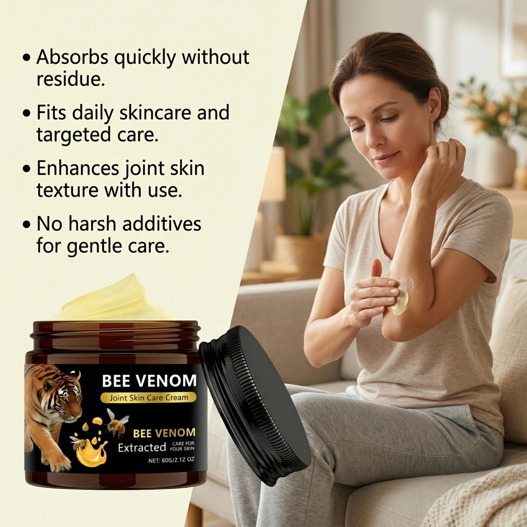 Bee Venom Joint Care Cream - Gentle and Nourishing Care for Body Joints, Comfortable Topical Application for Daily Use