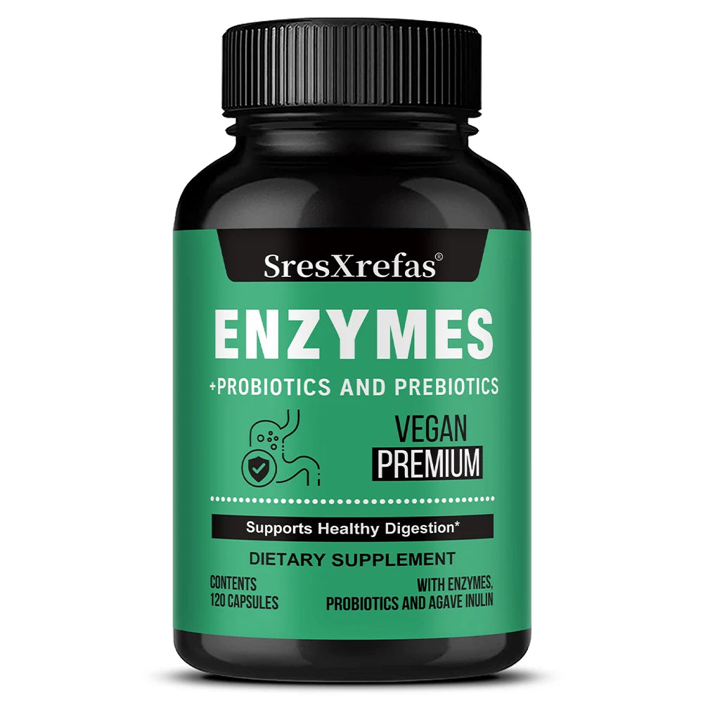 Digestive Enzymes for Bloating &amp; Digestion-with Organic Prebiotics &amp; Probiotics for Gut &amp; Digestive Health, Non-GMO, Gluten Free