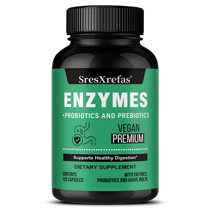 Digestive Enzymes for Bloating &amp; Digestion-with Organic Prebiotics &amp; Probiotics for Gut &amp; Digestive Health, Non-GMO, Gluten Free