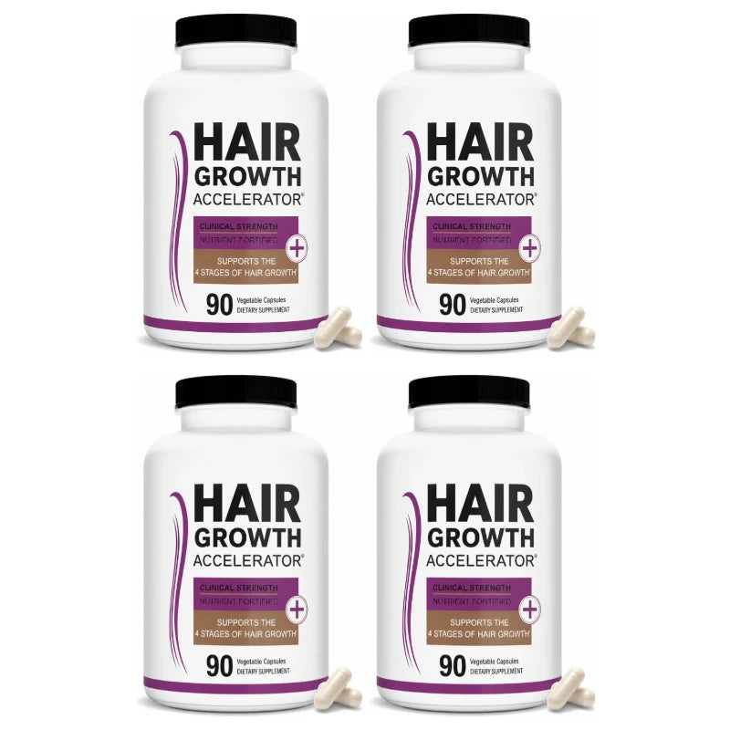 Lustriva Hair Growth Vitamins with Biotin, Marine Collagen, Saw Palmetto, Ashwagandha, Horsetail &amp; Zinc – Thicker Hair, 90 Caps