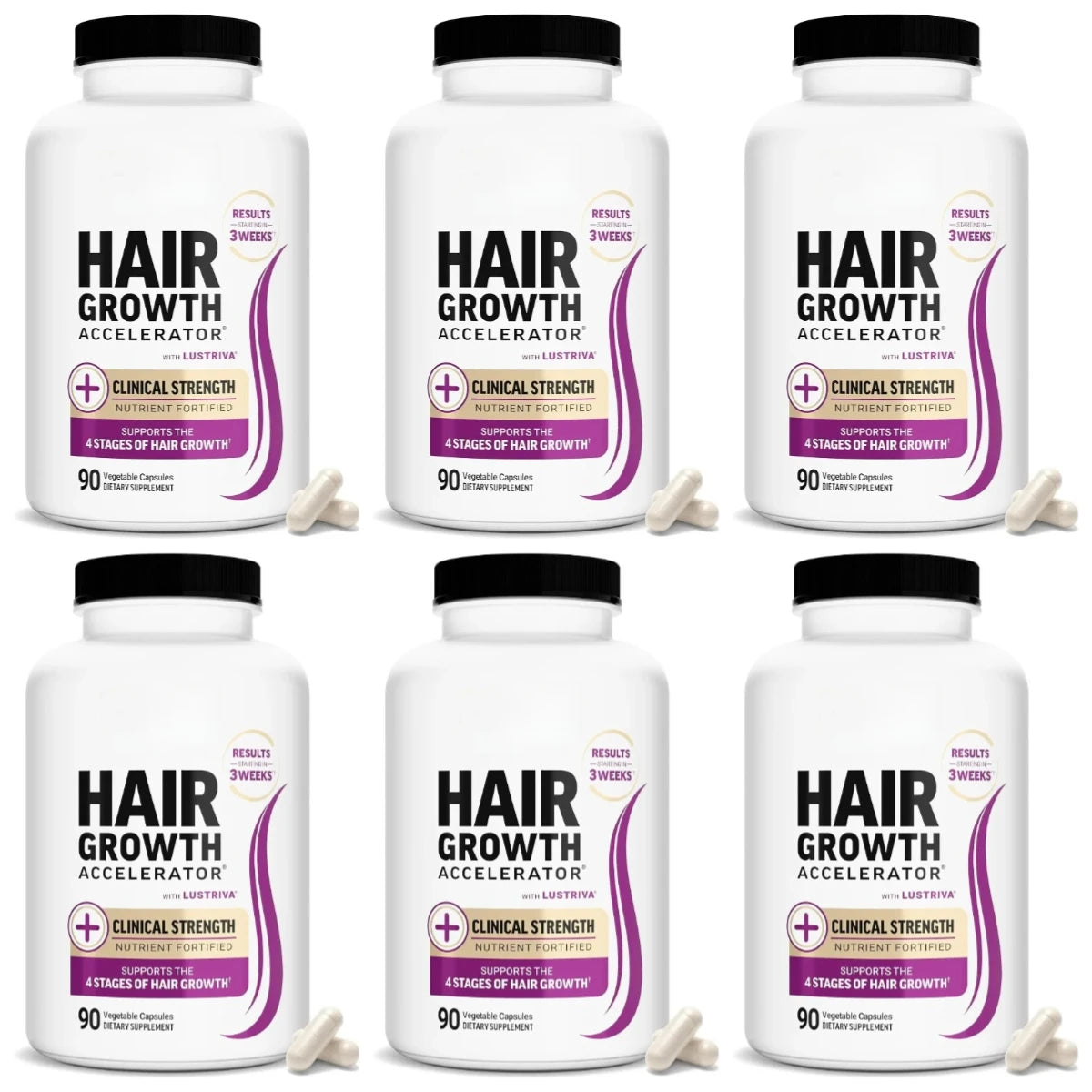 Hair Wellness Multivitamin – with Biotin, Collagen &amp; Botanicals – Supports Healthy Hair – 90 Vegetable Capsules