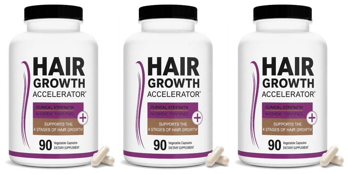 Lustriva Hair Growth Vitamins with Biotin, Marine Collagen, Saw Palmetto, Ashwagandha, Horsetail &amp; Zinc – Thicker Hair, 90 Caps