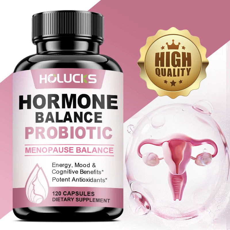 Hormone Balance Probiotic, Supports Menopause Balance, Relieves Fatigue, Mood Swings, Improve Digestion &amp; Metabolism