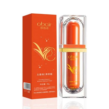 Five Vitamin C Tone Up Cream Vitamin C BB Cream Hydrating Face Moisturizer Conceal Pores Waterlight Makeup Lazy Concealer