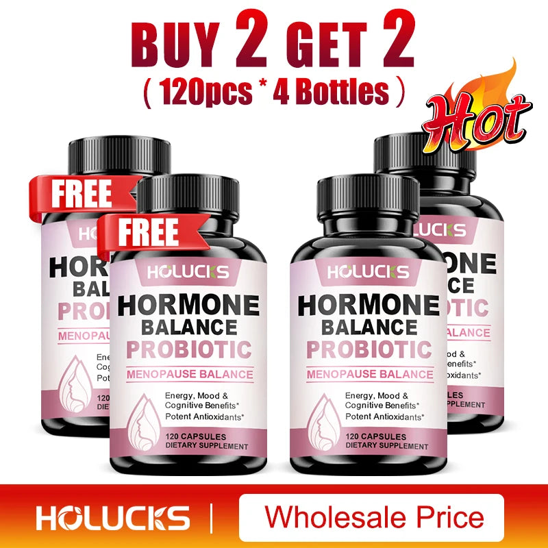 Hormone Balance Probiotic, Supports Menopause Balance, Relieves Fatigue, Mood Swings, Improve Digestion &amp; Metabolism