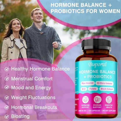 Hormone Balance + Probiotics - Promotes Women&