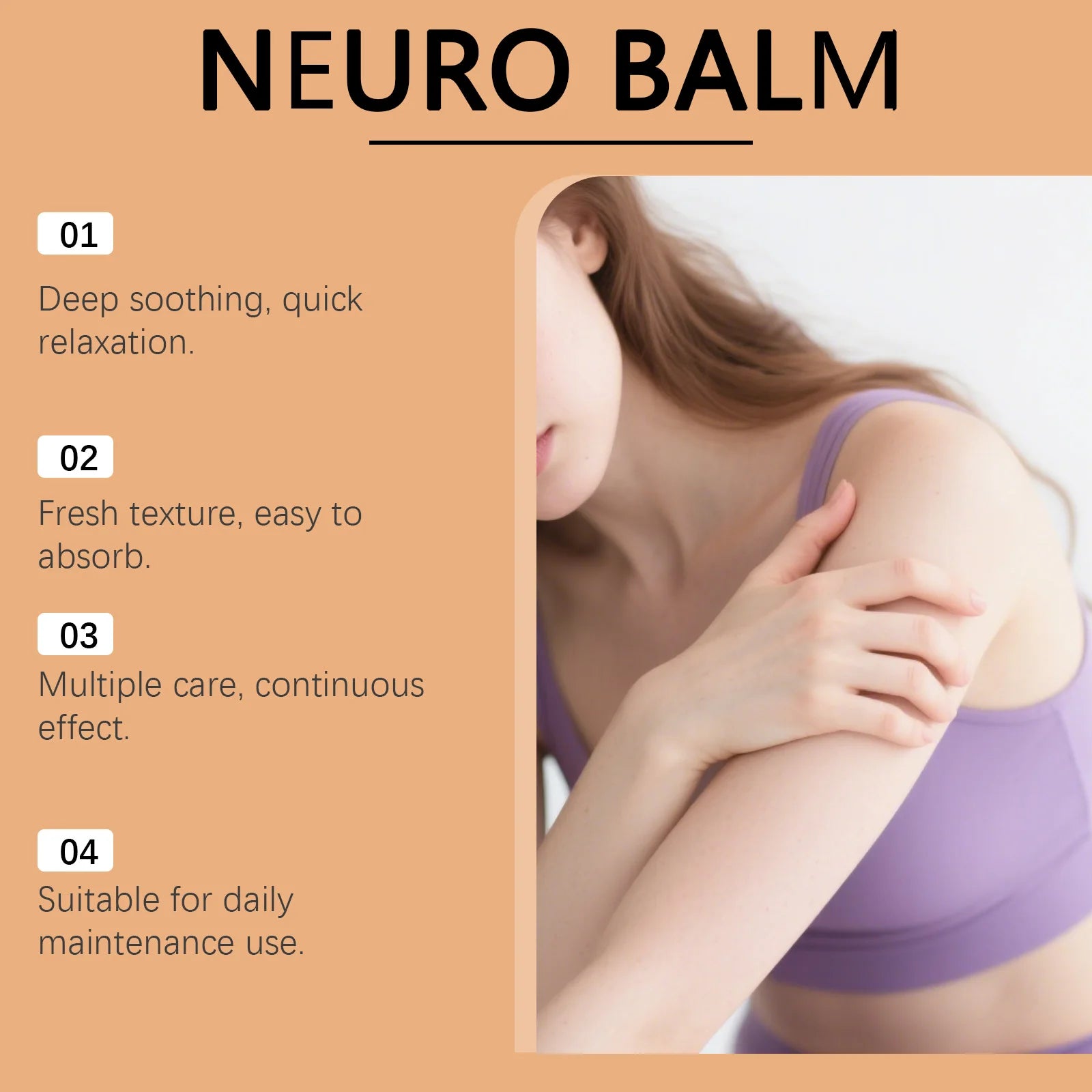 Joint Care Balm - Daily Relief for Discomfort, Cooling Sensation, Energy Boost, Topical Application