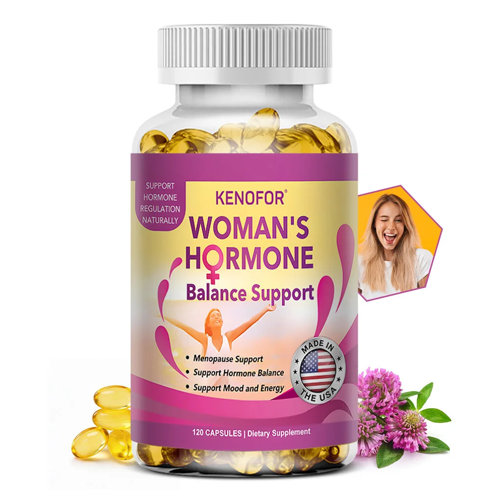 Women’s Menopause Support Supplement, Enhancing Hot Flashes, Night Sweats, Mood Swings &amp; Fatigue, Supports Daily Wellness