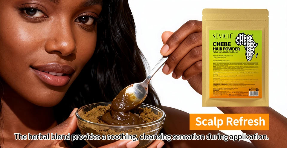 Africa Chad Chebe Powder Nourishing Scalp Anti Hair Loss Hair Powder Strengthens &amp; Thickens Hair Care Product For All Hair Types