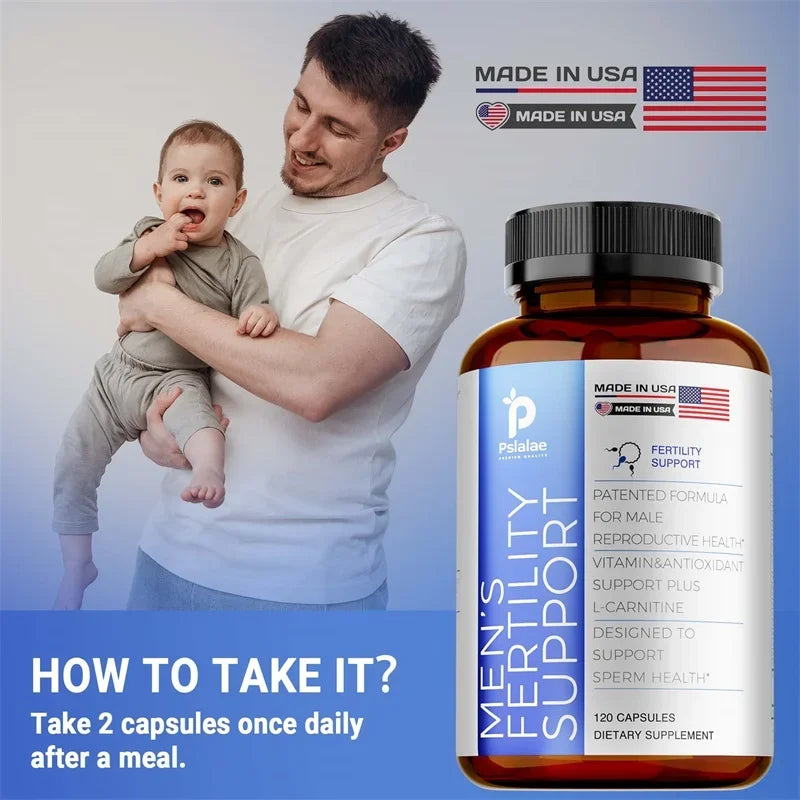 Male Fertility - Antioxidant, Supports Male Reproductive Health, Enhances Male Strength, Maintains Vitality, Non-GMO