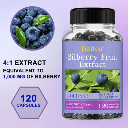Bilberry Extract-Eye Health Supplement,Supports Vision,Brightens Eyes,Nourishes Eyes,Enhances Vision Health Dietary Supplement