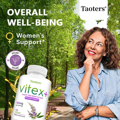 Vitex - Chaste Tree Berry Extract - Menopause Support, Weight Management, Balancing Emotions, Helping To Improve Skin