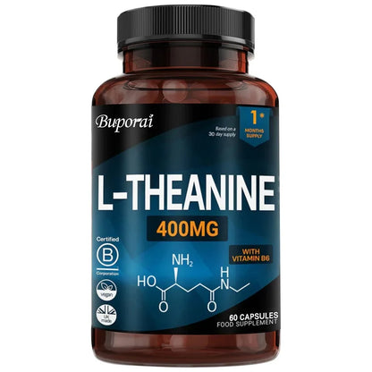 L-Theanine 400MG - Improve Mood and Reduce Anxiety, Enhancing Concentration and Cognitive Function