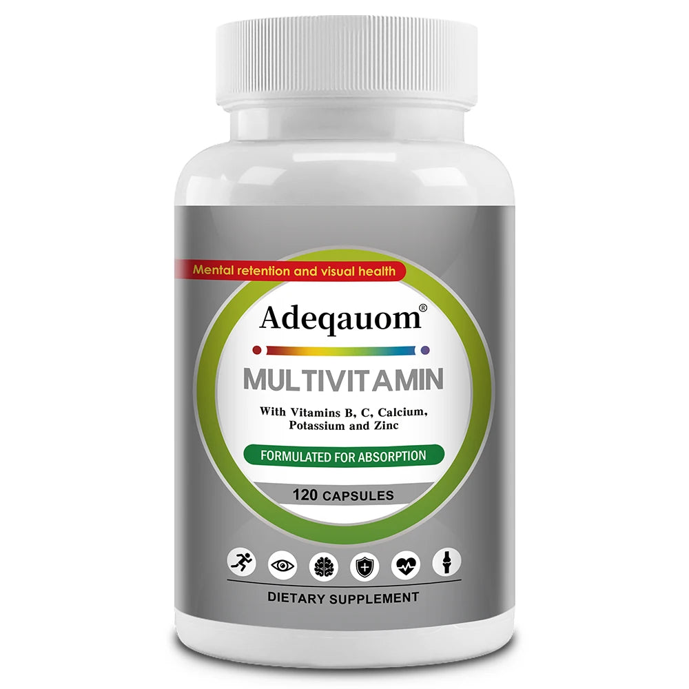 Comprehensive Multivitamin To Enhance Daily Nutrition Improve Immunity and Energy Support Heart Hair Skin and Nail Health Levels