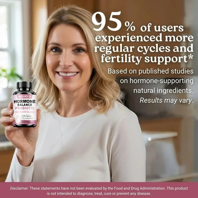 Hormone Balance Probiotic, Supports Menopause Balance, Relieves Fatigue, Mood Swings, Improve Digestion &amp; Metabolism