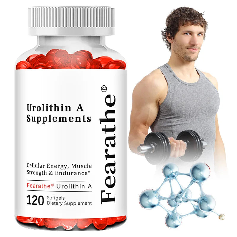 Urolithin A Supplement Softgels - Support for Healthy Aging and Cellular Renewal, Muscle Mass Support, 30/60/120 Vegan Softgels