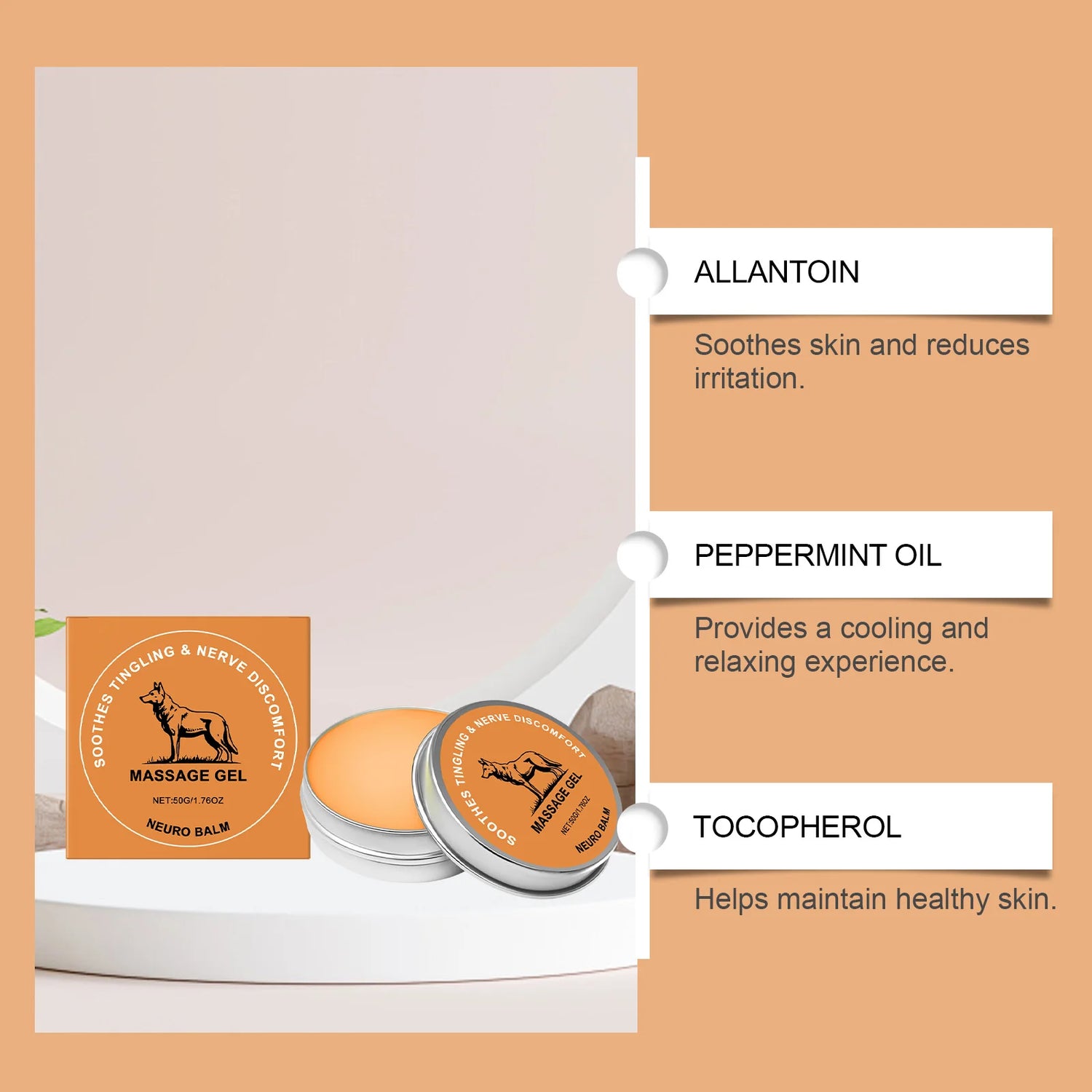 Joint Care Balm - Daily Relief for Discomfort, Cooling Sensation, Energy Boost, Topical Application