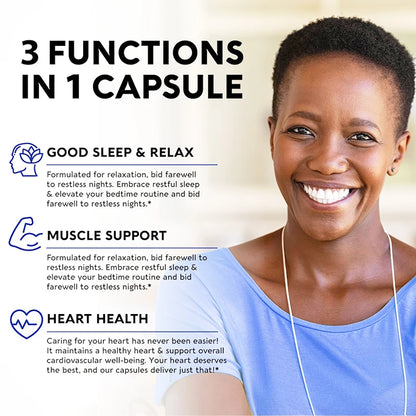 FULIMIKS Magnesium Citrate Supplement, Supports Muscle &amp; Bone Health, Relaxation, Cardiovascular Function, for Adults