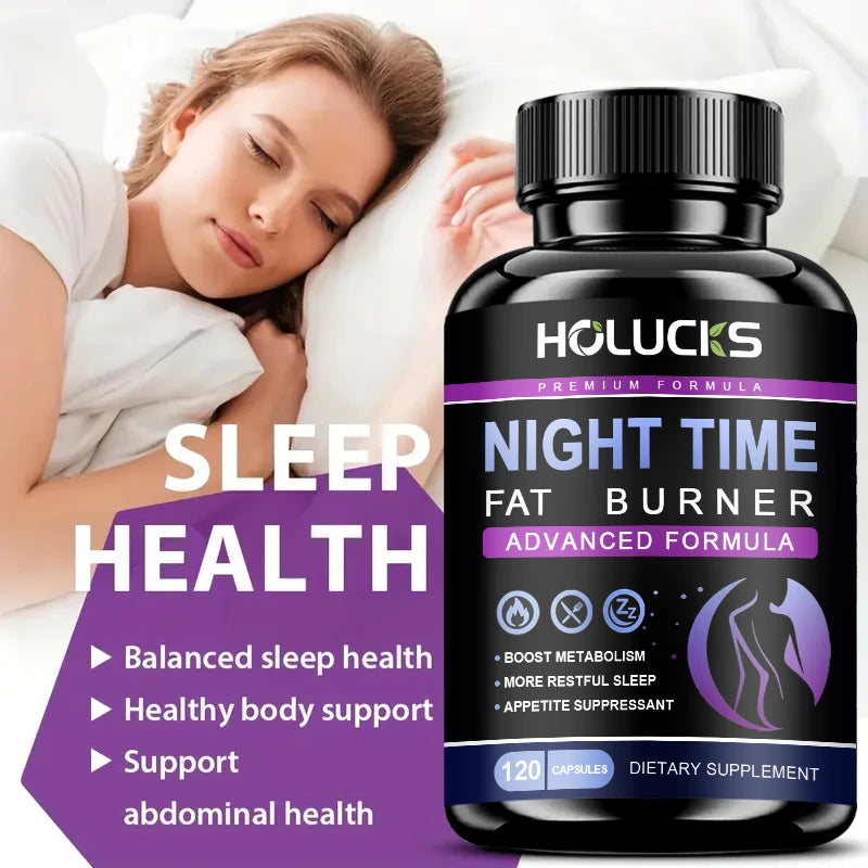 Buy 1 Get 1 Free! Pure Night Time Fat Burner Supplement, for Balances Hormones, Reduces Stress Eating &amp; Restful Sleep, Relax