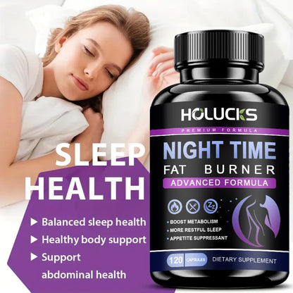 Buy 1 Get 1 Free! Pure Night Time Fat Burner Supplement, for Balances Hormones, Reduces Stress Eating &amp; Restful Sleep, Relax