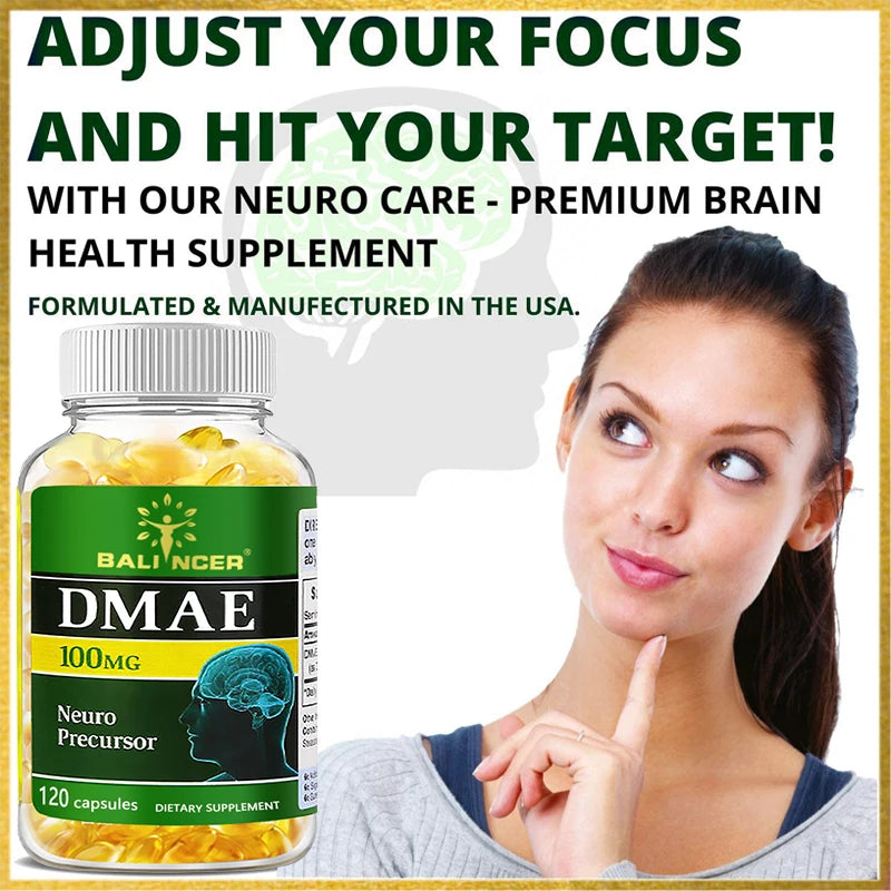 Nootropic Brain &amp; Focus Supplement - Improve Memory, Mental Focus, Cognitive Function, for Brain, Heart Health