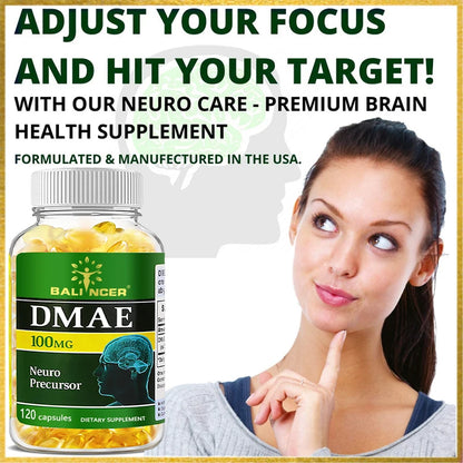 Nootropic Brain &amp; Focus Supplement - Improve Memory, Mental Focus, Cognitive Function, for Brain, Heart Health