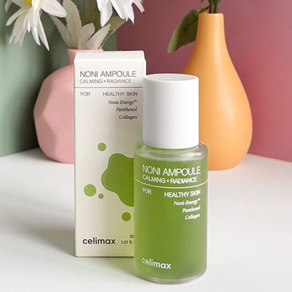 Noni Fruit Ampoule Serum Celimax 30ml-Anti-Wrinkles Replenishes Energy Lasting Moisture Effectively Soothes Balances Late-Night