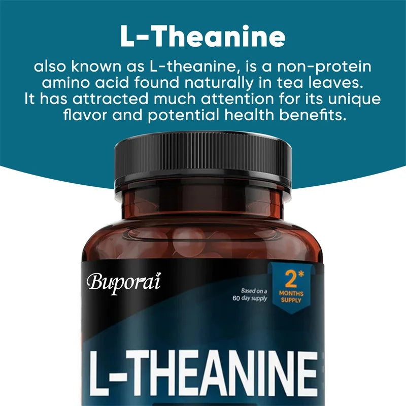 L-Theanine 400MG - Improve Mood and Reduce Anxiety, Enhancing Concentration and Cognitive Function