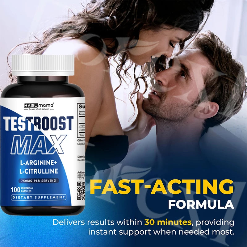 Men Enhancing Supplement,L-Arginine L-Citrulline Complex ,Supports Physical Performance &amp; Confidence,Lasting Results