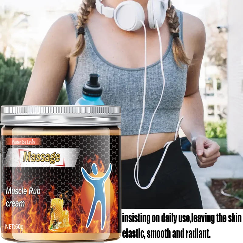 Muscle Massage Cream, Suitable for Both Men and Women. It Provides Extra Warmth, Suitable for Muscle Soreness, Compatible with All Skin Types, and Designed for Healthy Massage.