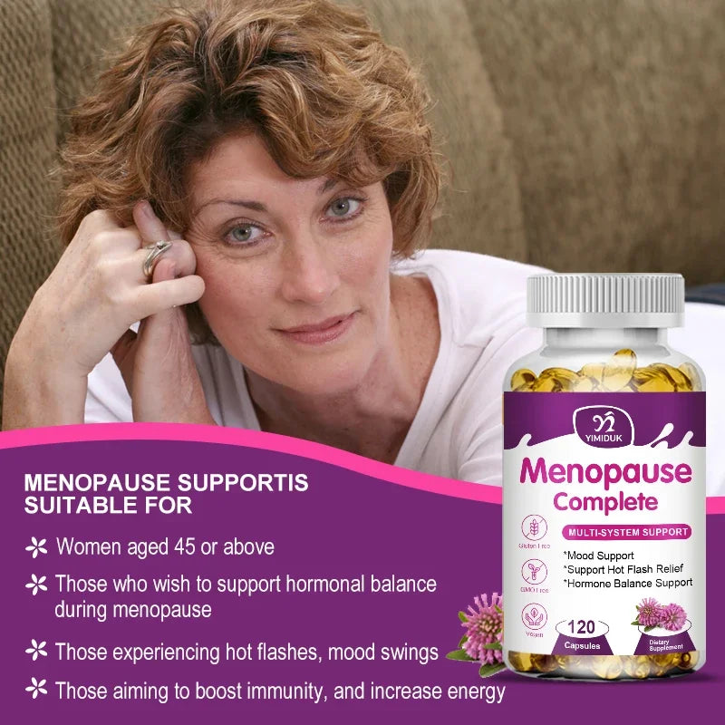 Yimiduk Menopause Relief Capsules Support Weight Management Improves Metabolism，Night Sweats Mood Supplements