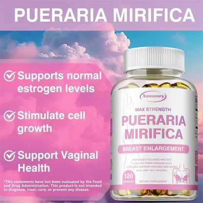 Pueraria Mirifica Supplement - Balanced Estrogen Metabolism, To Support Breasts Bigger, Rounder, Firmer BreastsSupplement