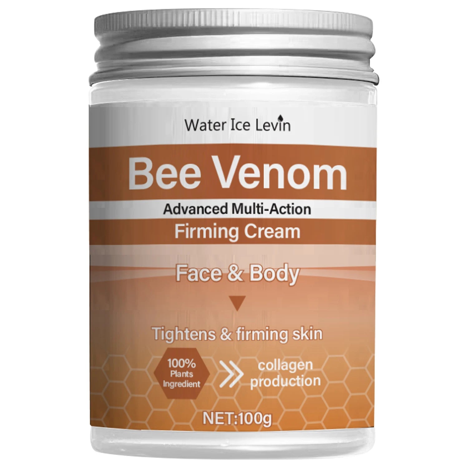 Bee Venom Firming Abdominal Cream - Plant-Based, Moisturizing and Hydrating, Contains Hyaluronic Acid, Suitable for All Skin Types, Gentle on Sensitive Skin, Turmeric Skincare