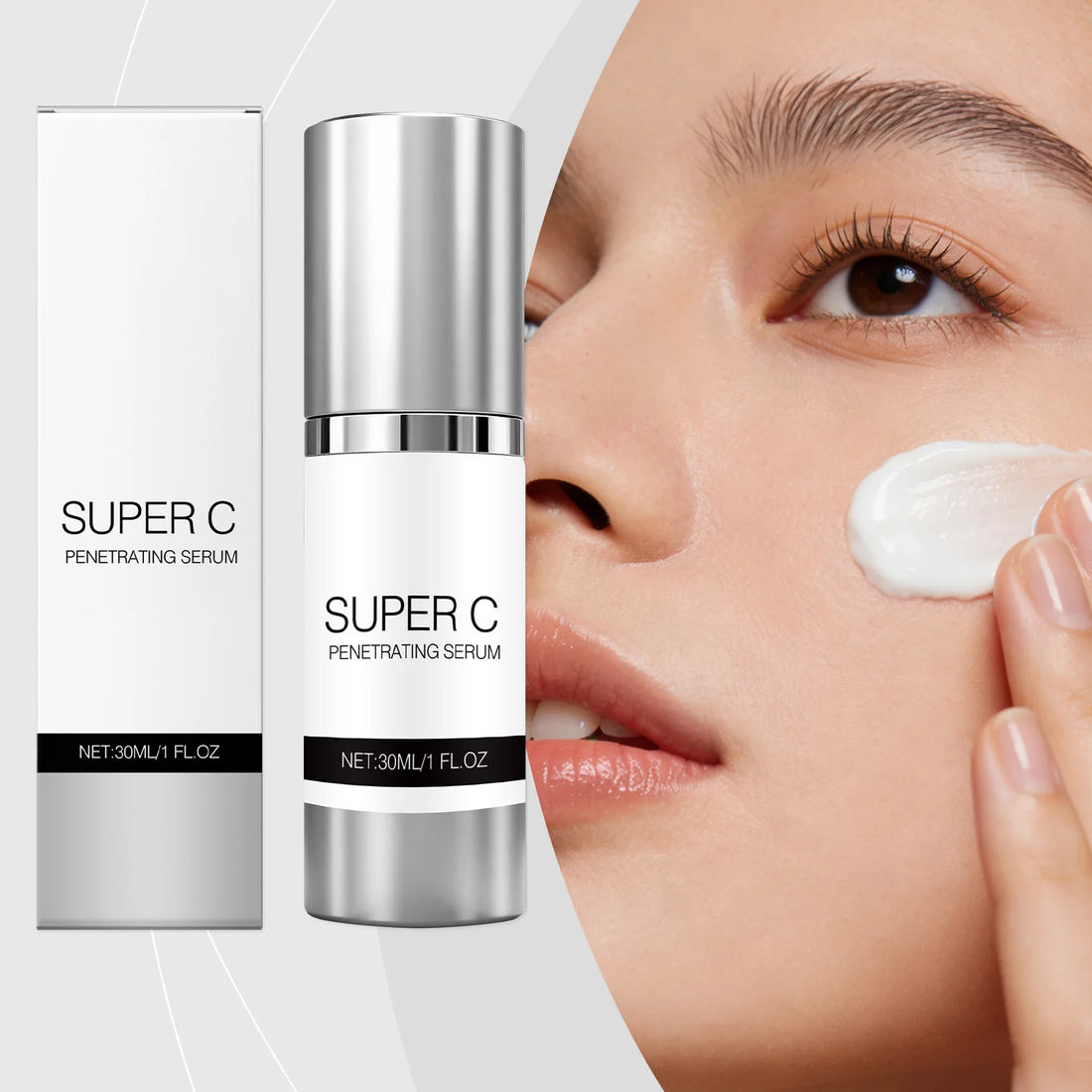 Vitamin C Facial Serum Mild Moisturize Deep Penetrating Improve Fine Line Relief Rough Strengthen Skin Barrier Skincare Essence