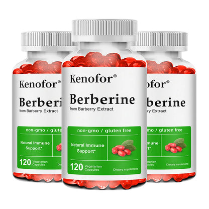 Premium Berberine Supplement Capsules - Supports Immune System Healthy Food Antioxidant,NON-GMO